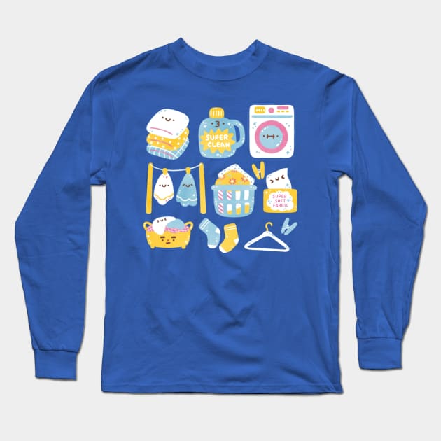 Laundry Day Long Sleeve T-Shirt by Figberrytea